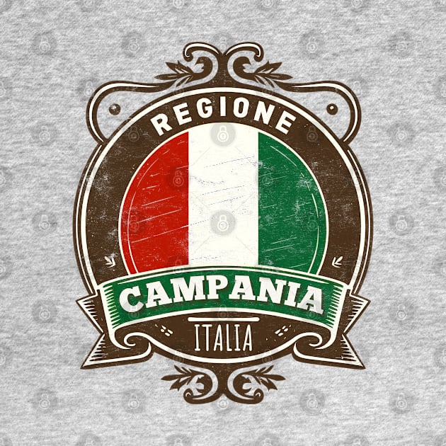 Region Campania Italia - Original Retro Design by DankFutura